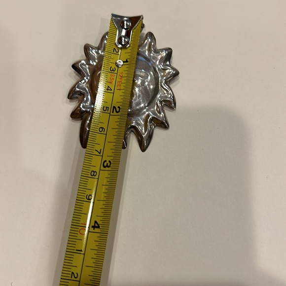 Genuine Vintage Sterling Silver SUN Face Pendant/ Brooch 925 Mexico - Picture 10 of 12
